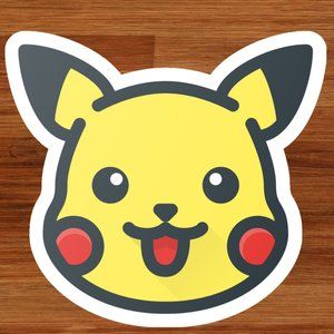 Pikachu Vinyl sticker/BUNDLE 5 Stickers FOR 10% OFF